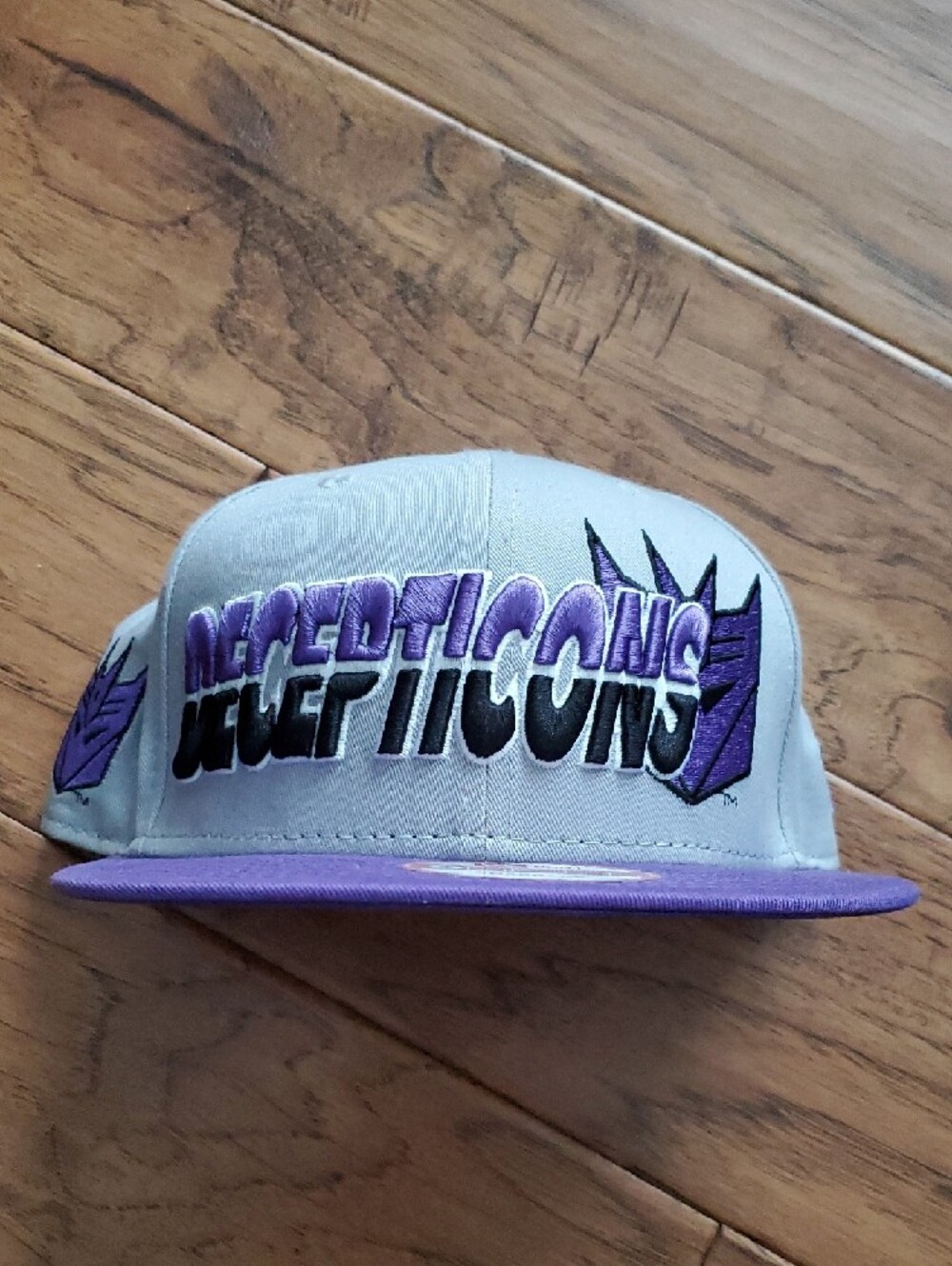 New Era 9fifty Transformers Decepticons Gray Purple Hat